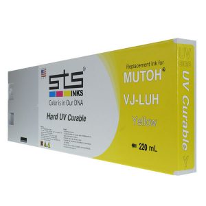 Cartucho de repuesto para Mutoh UV Cure Amarillo 220 mL VJ-LUH1-CY220